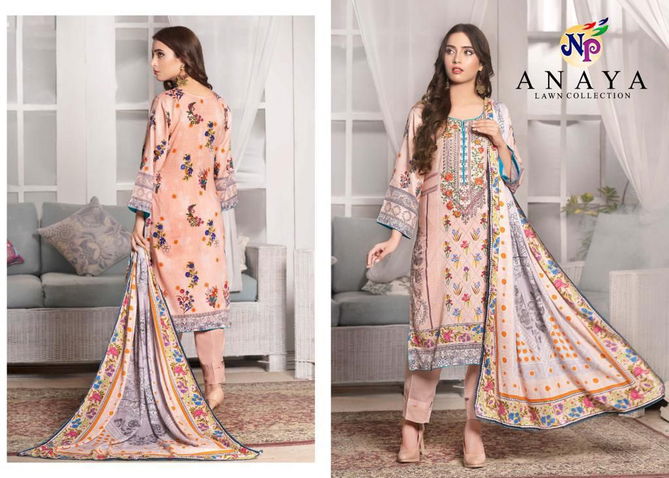 Anaya By np Print Lawn Cotton Pakistani Dress Material Wholesale Shop In Surat